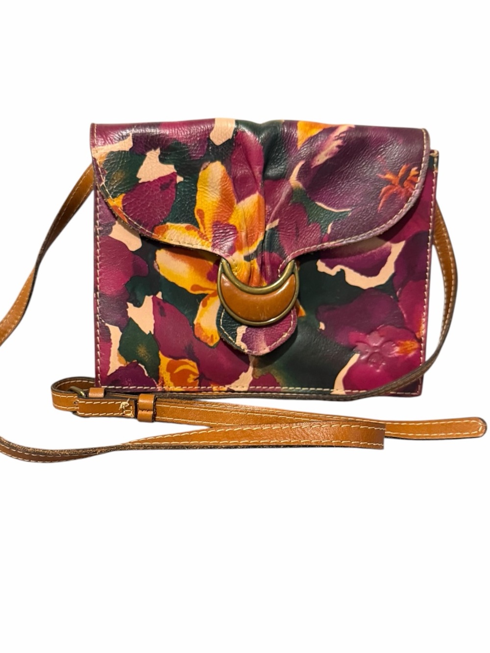 Patricia Nash Lanza Bloom Crossbody Beautiful But Needs Snap Repaired